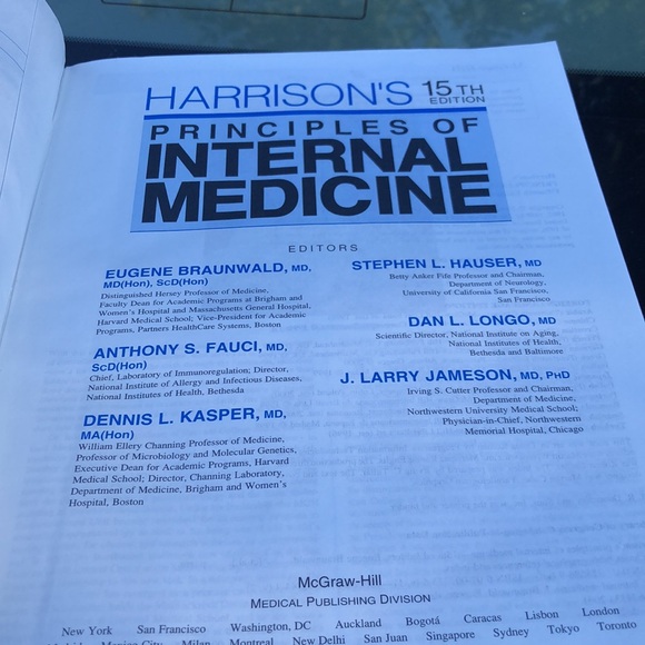 HARRISON'S PRINCIPALS OF INTERNAL MEDICINE/15th Ed/ HC/Medical - Picture 10 of 16